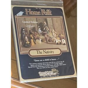 Home Folk "The Nativity" Donna Gallagher Creative Needlearts Kit Limited Edition